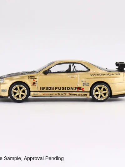 MINI GT 1:64 MGT00676 Nissan Skyline GT-R (R34) Top Secret Top Secret Gold