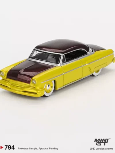 MINI GT 164 MGT00794 Lincoln Capri Hot Rod 1954 Lime Yellow