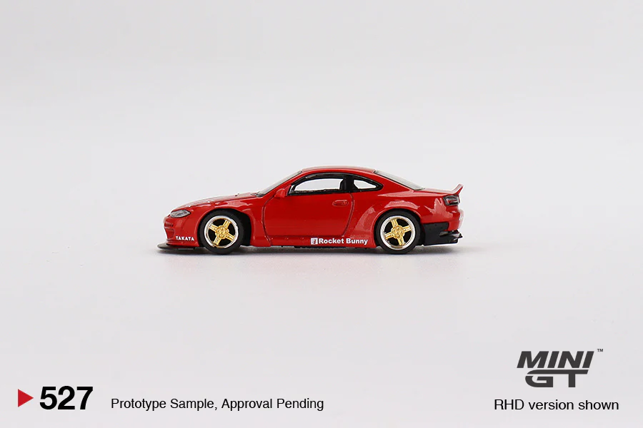Mini GT 1:64 MGT00527 Nissan Silvia (S15) Rocket Bunny Red RHD - Image 3