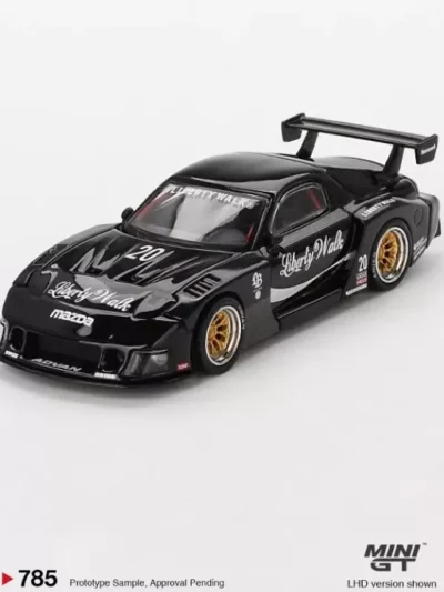 Mini GT 1:64 MGT00785 MAZDA RX-7 LB-Super Silhouette – Liberty Walk Black