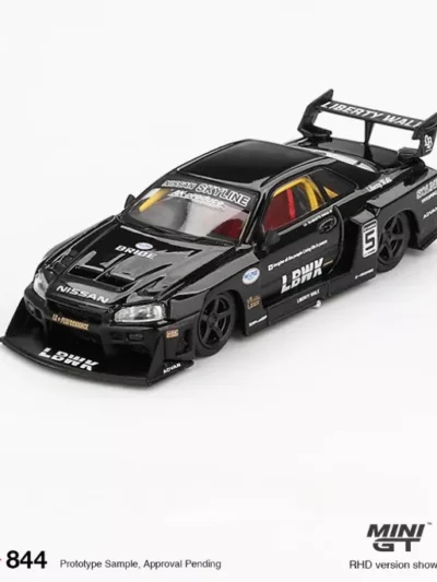Mini GT 1:64 MGT00844 Nissan LB-ER34 Super Silhouette SKYLINE Black