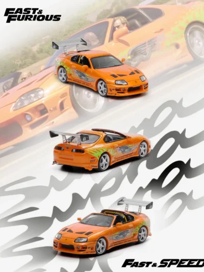 Fast Speed 1:64 Toyota Supra Targa The 4th Generation Bomex Version - FNF Orange (2 Versions)
