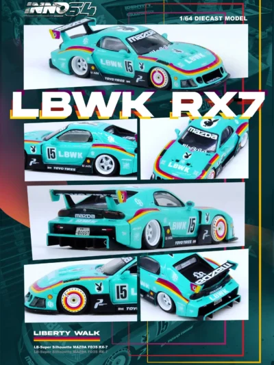 INNO64 1:64 Mazda RX7 (FD3S) LB-SUPER SILHOUETTE Hobby Expo China 2024