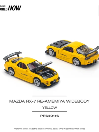 PR640116 POPRACE 164 MAZDA RX-7 (FD3S) RE-AMEMIYA WIDEBODY YELLOW DOHA