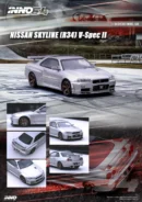 INNO64 1/64 NISSAN SKYLINE GT-R (R34) V-Spec II Silver