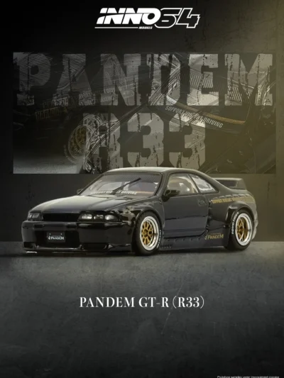 INNO64 1:64 Nissan Skyline GT-R (BCNR33) PANDEM in Black