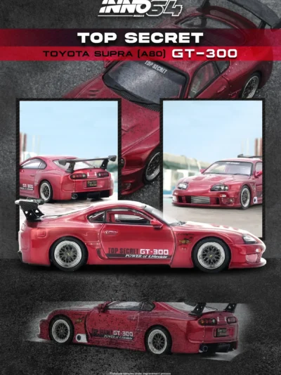 INNO64 164 Toyota Supra (A80) TOP SECRET GT300 RED
