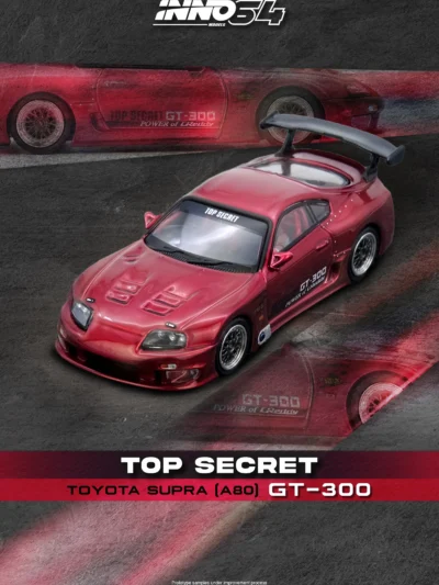INNO64 164 Toyota Supra (A80) TOP SECRET GT300 RED