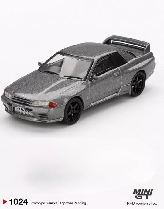MINI GT MGT01024 164 Nissan Skyline GT-R (NISMO BNR32 CRS Version) Dark Metal Gray