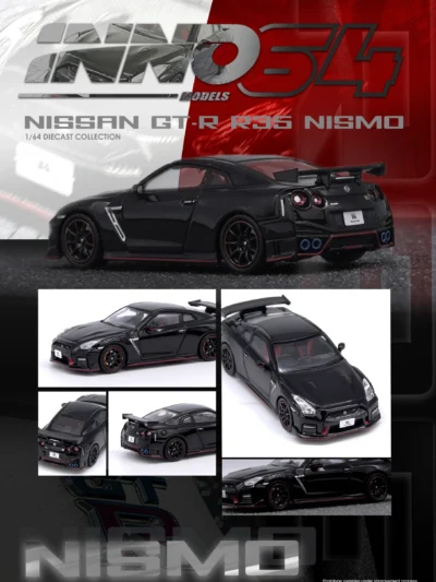 INNO64 1/64 NISSAN GT-R (R35) NISMO BLACK