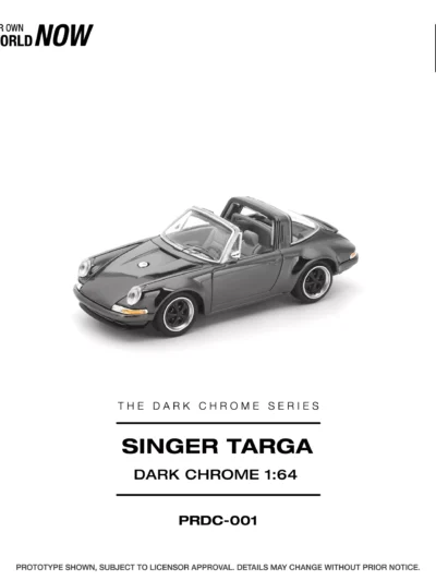 PRDC004 POP RACE 1:64 SINGER TARGA DARK CHROME