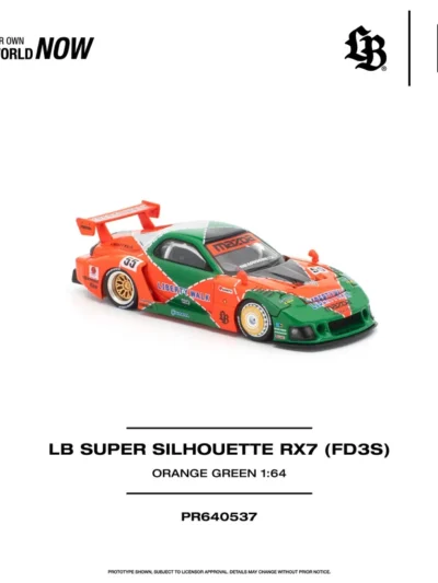 PR640537 POPRACE 1:64 LB SUPER SILHOUETTE RX7 (FD3S)