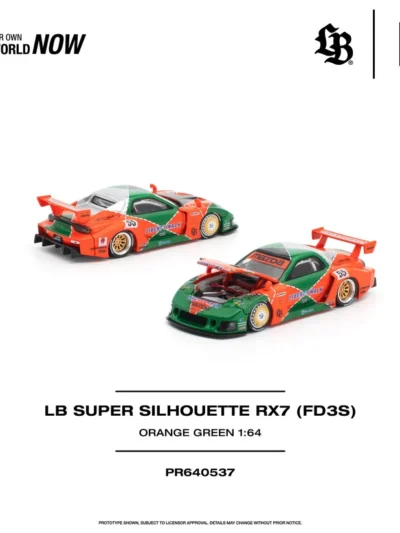 PR640537 POPRACE 1:64 LB SUPER SILHOUETTE RX7 (FD3S)